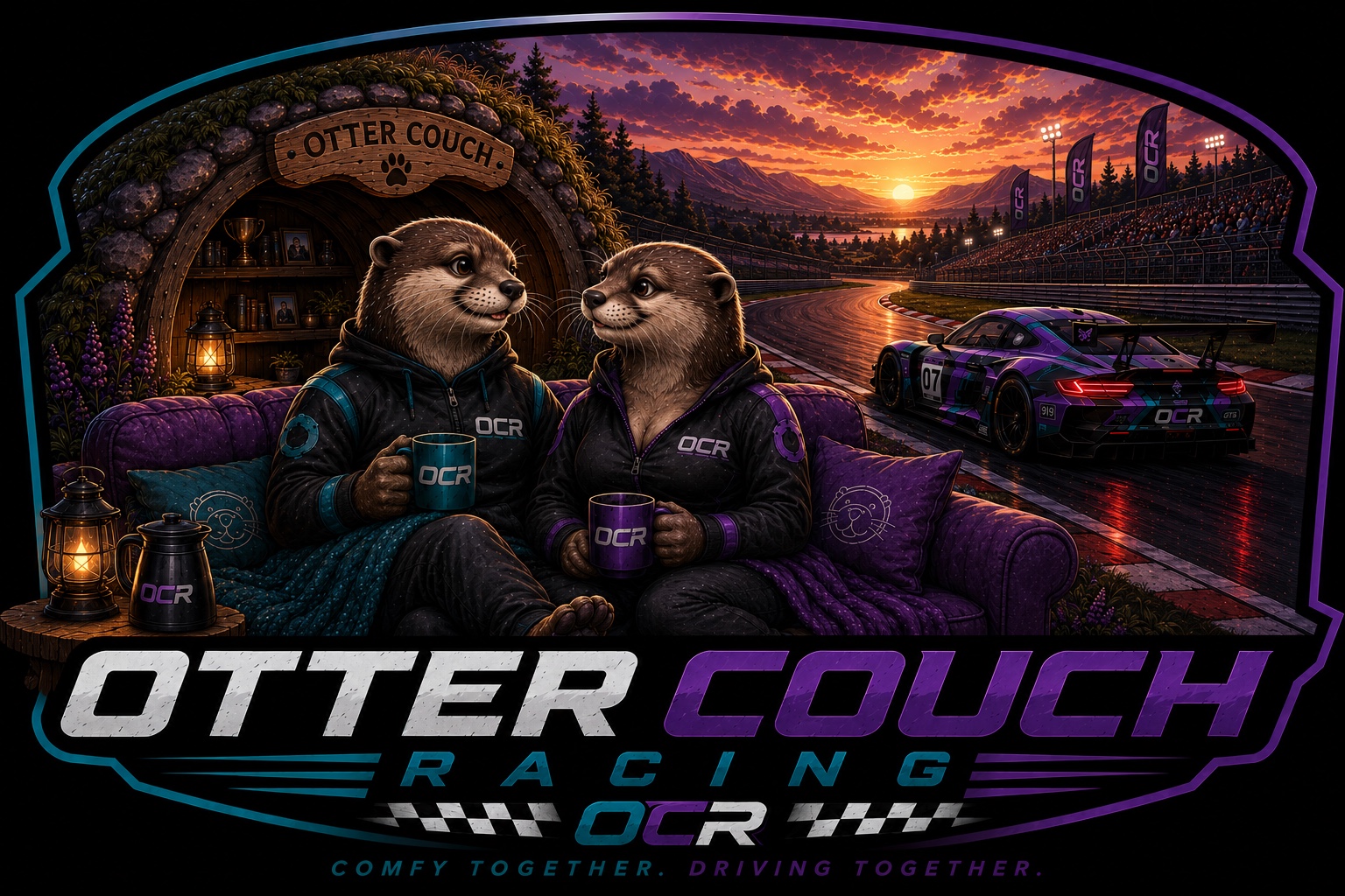 Otter Couch Racing Logo